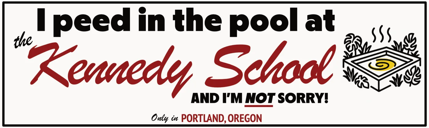 Kennedy School Pee Party sticker
