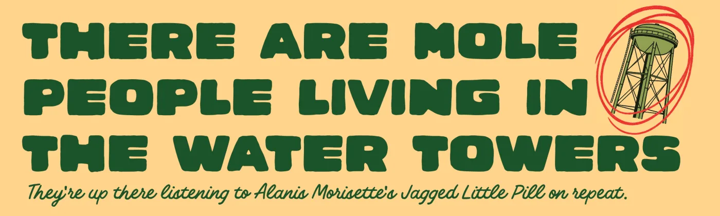 Water Towers sticker